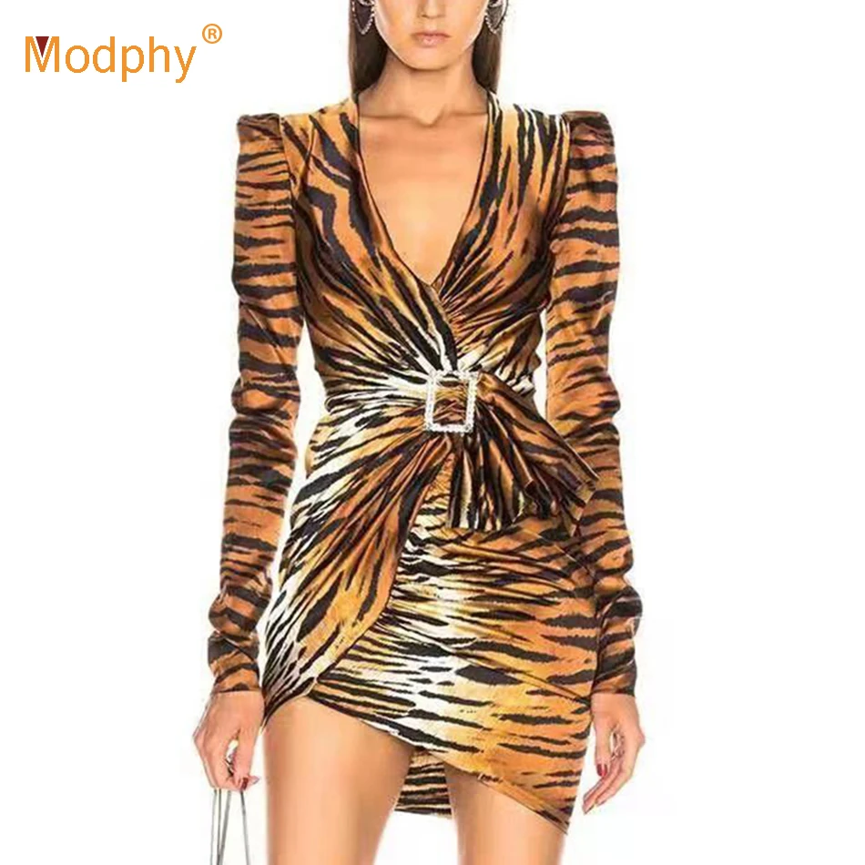 Новинка зимнее высококачественное платье знаменитостей с длинным рукавом