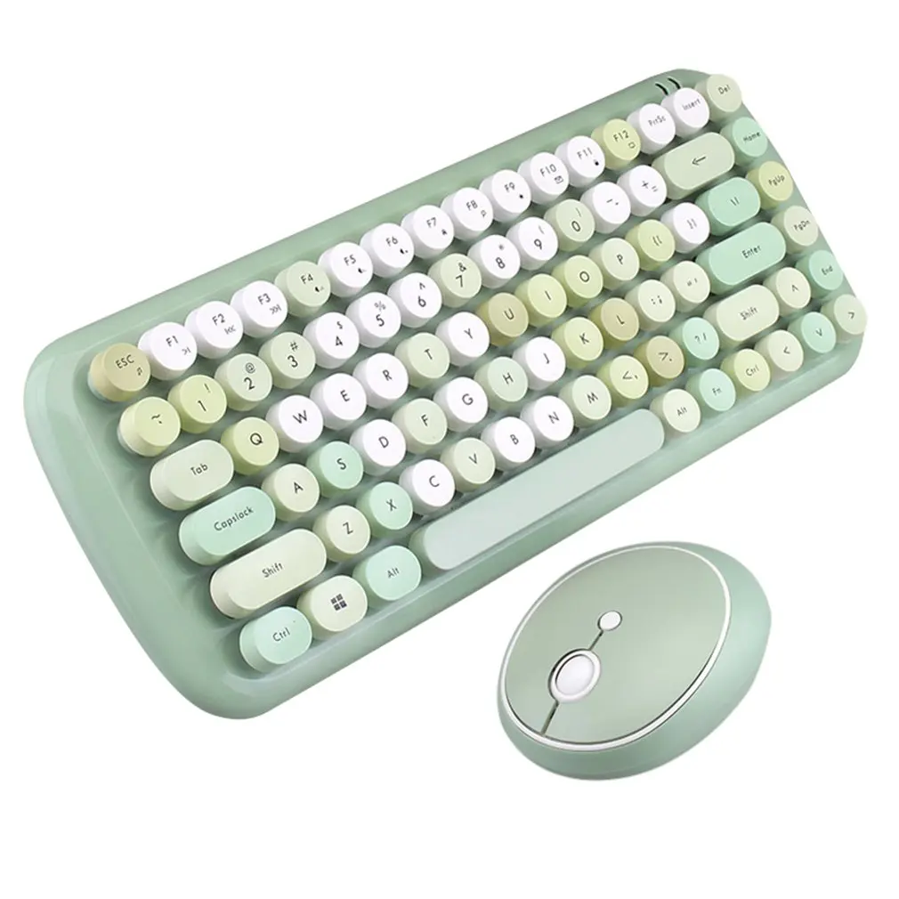 

MOFii Wireless Keyboard And Mouse Ergonomic Notebook Home Office Use USB Keyboard Optical Mouse Mixed Color Version