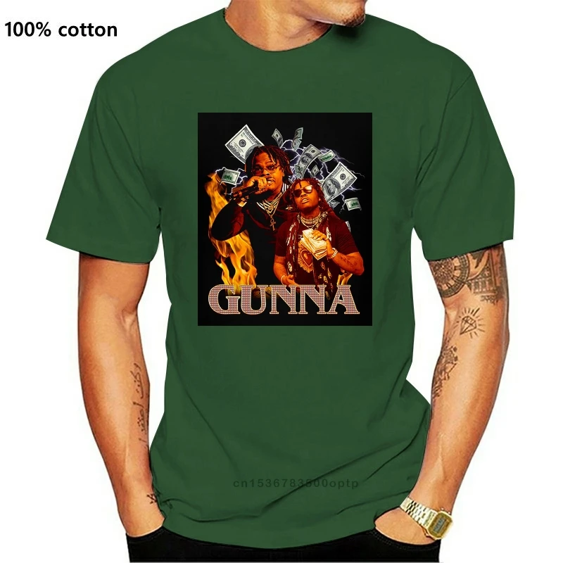 

Новая Черная футболка американского рэпера Gunna, размер от S до 2XL