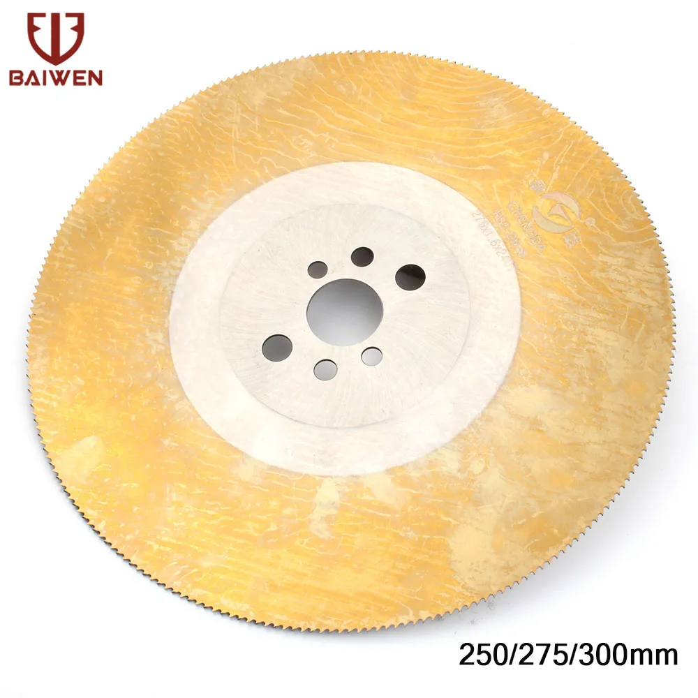 1" /11"/1" M2 HSS циркулярная Пила диск для резки металла меди из железа из нержавеющей стали трубы бар 250/275/300 мм желтый 1 шт