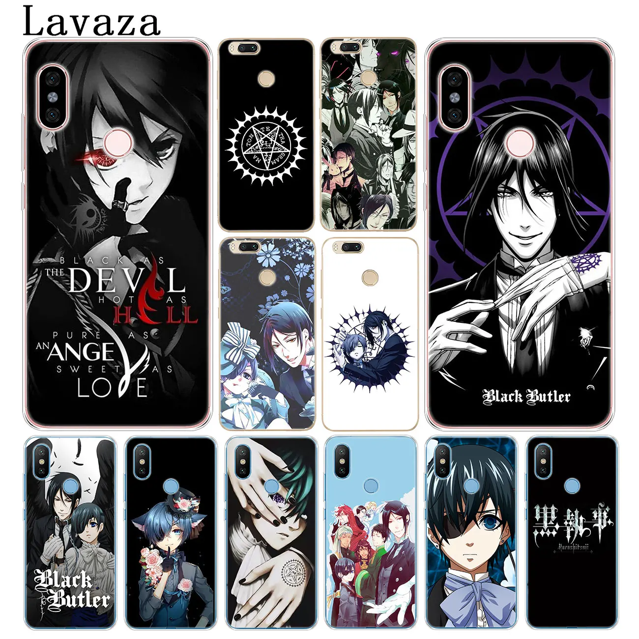 Жесткий чехол для телефона Lavaza Black Butler Kuroshitsuji аниме Xiaomi Redmi K20 8A 7A 6A Note 8 8T 6 5 7 Pro 4