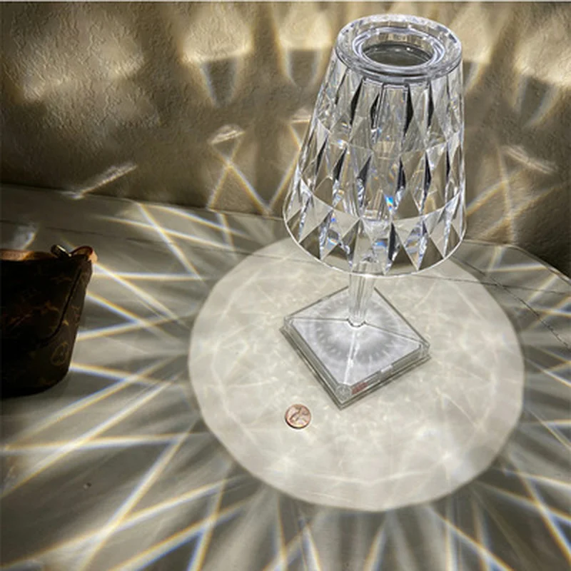 

Italian Style Crystal Led Lamp Desk Lamp Night Light for Home Living Room Bedroom Bedside Lamp Wedding Decor Lighting Decor