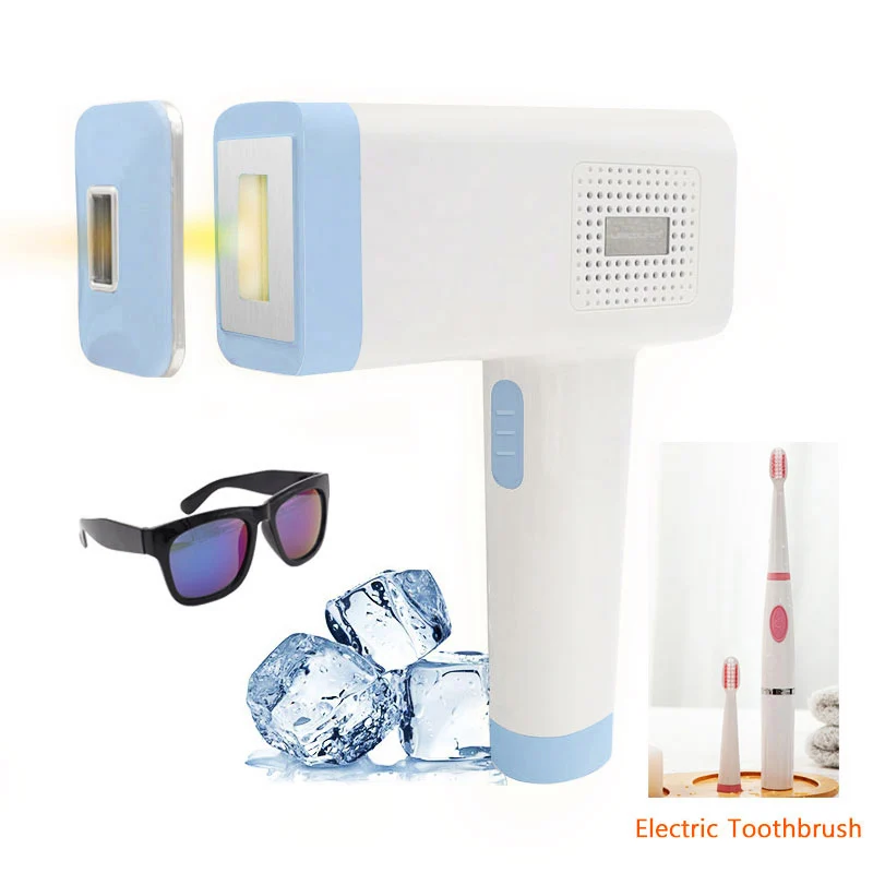 Sonic Toothbrush Lescolton новейший 4в1 IPL Удаление волос Cool T012C Эпилятор постоянный бикини триммер электрический depilador лазер - Цвет: Sonic Toothbrush