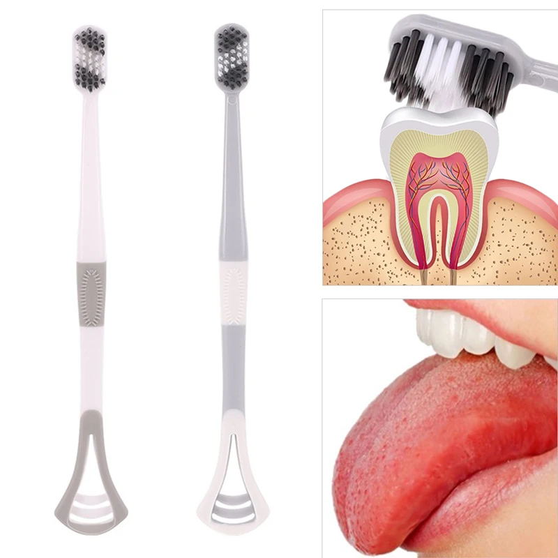 

2 шт./Лот, силиконовый полезный скребок для языка, средство для очистки орального языка, медицинская щетка для рта, многоразовый аппарат для ...