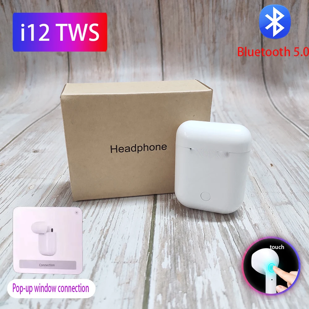 I 12 TWS наушники 5,0 Blutooth беспроводные наушники i7s PK w1 чип стерео Спортивная гарнитура pk i10 i80 i30 i60 i200 tws