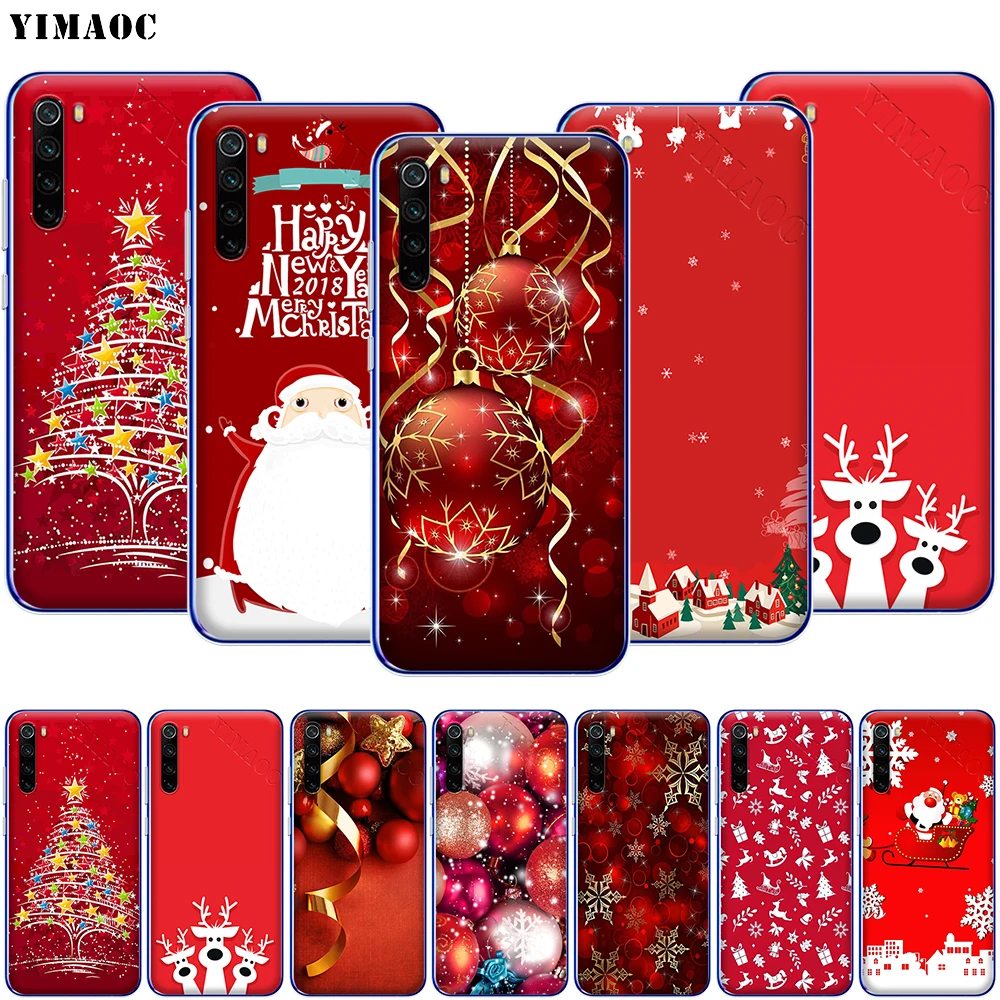 Новогодний Рождественский чехол YIMAOC для телефона Xiaomi Redmi Note 8 8A 7 6 5 5A Pro 4X 4A Prime