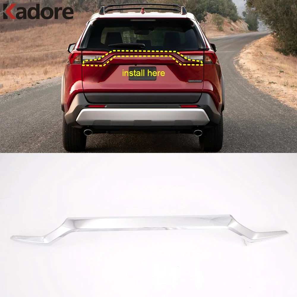 Задняя Крышка багажника из углеродного волокна для Toyota RAV4 RAV 4 2019 2020 2021 отделка