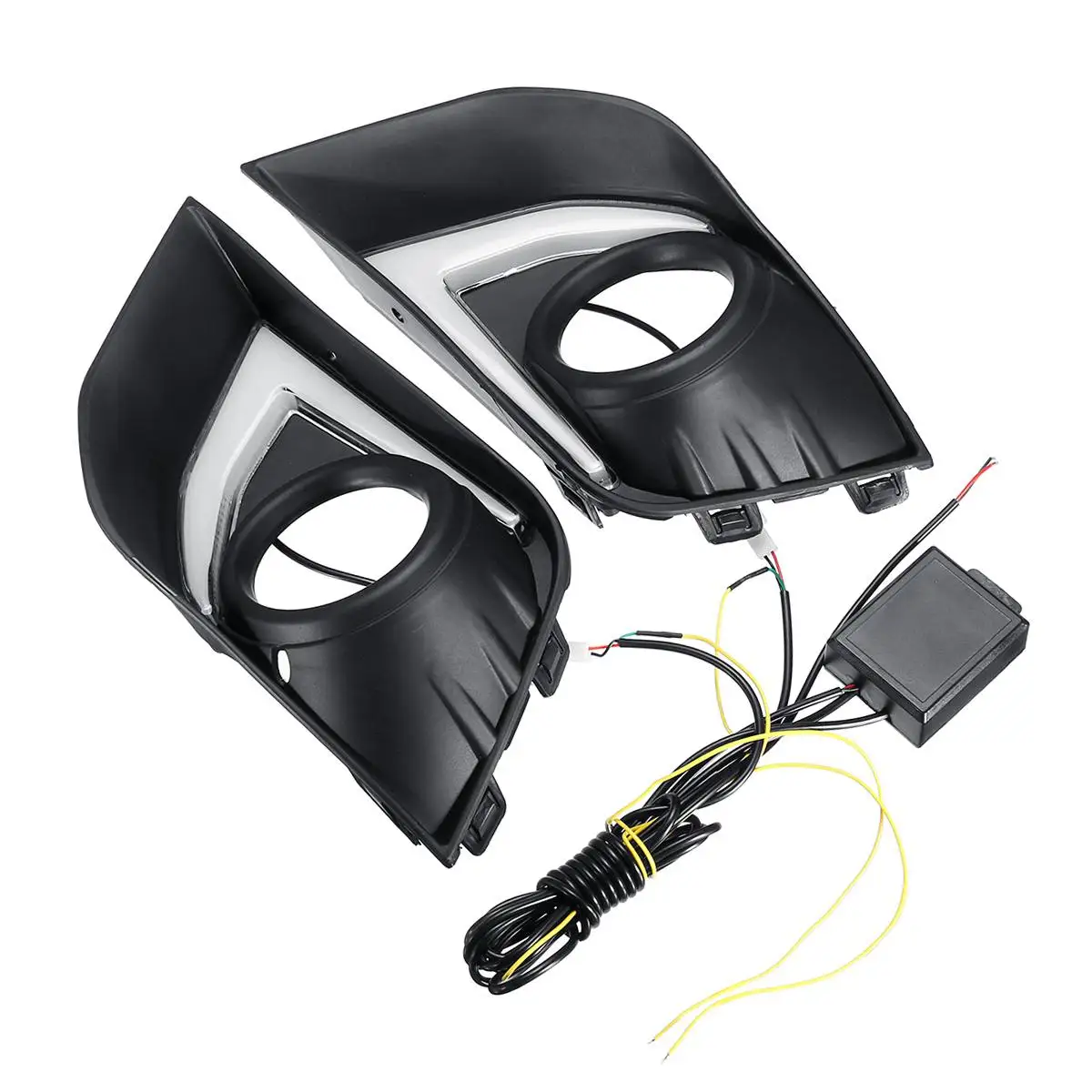 Светодиодные дневные ходовые огни DRL сигнальная лампа поворота двухцветная пара