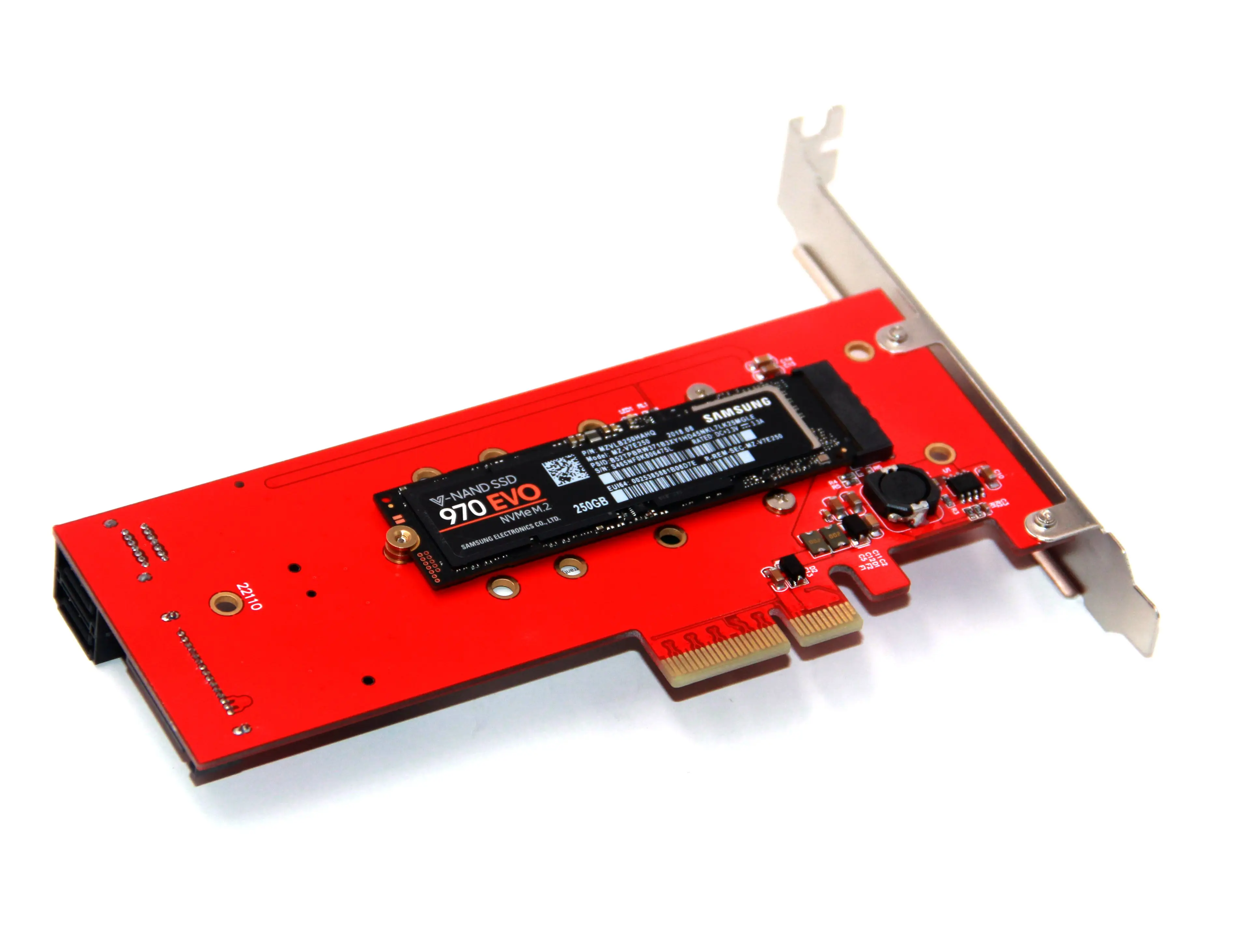 Контроллер преобразователя M2 PCIe 3 порта M.2 NGFF M + B Key SSD-адаптер x16 плата расширения