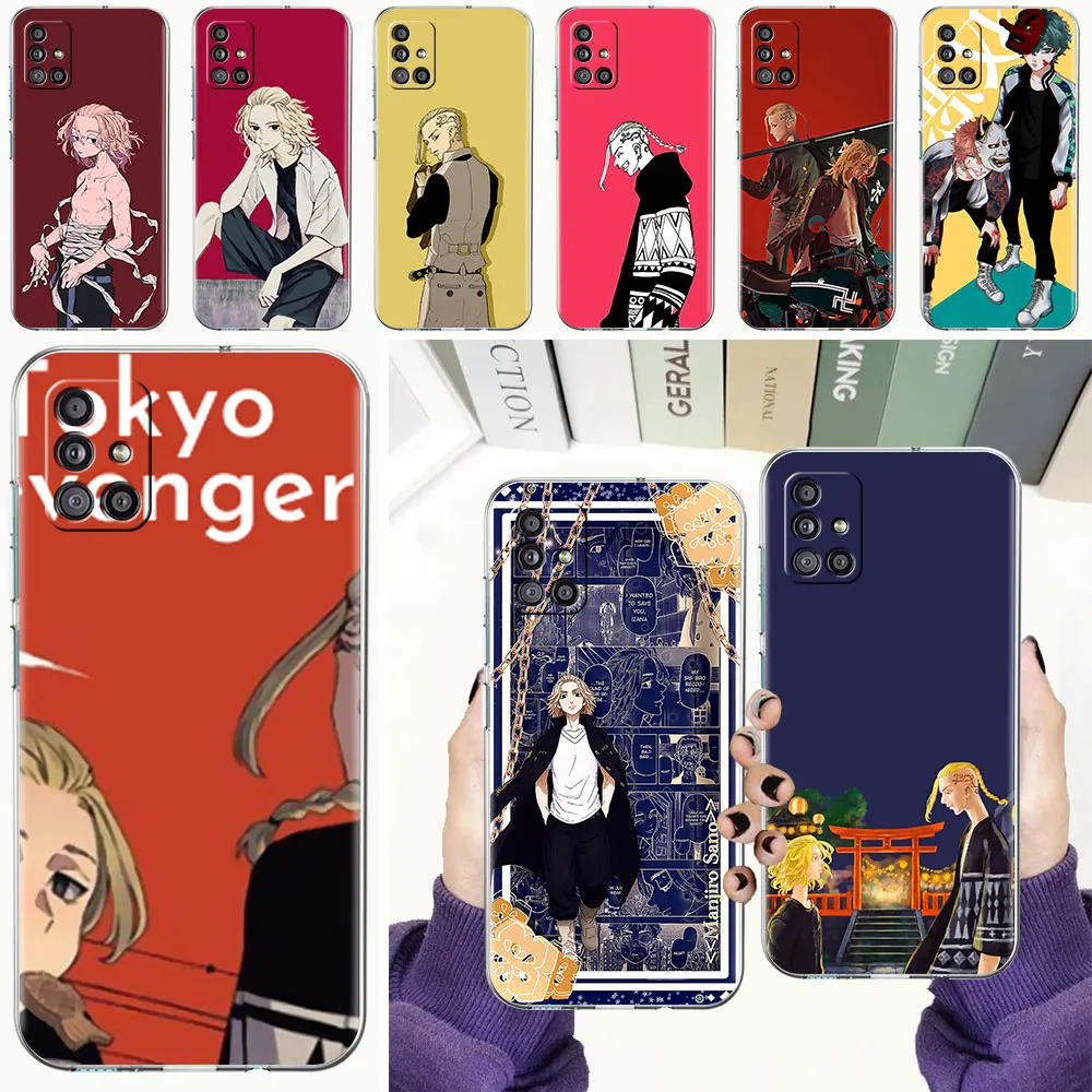 

Transparent Phone Case for Samsung Galaxy M31 M51 M30s M11 M31s M21 A11 A01 A21 A21S A31 Protect Cover Tokyo Revengers