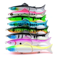 fishing lures 13cm21g multi section painted bionic bait minnow multi knobbed plastic hard bionic lures