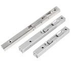 6810in домашней безопасности ворота дверных болтов защелкой серебро Нержавеющаясталь флеш защелка замка встроенный на сдвигающуюся дверь, замок на простая установка