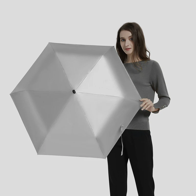 Складной плоский Зонт от дождя женский Автоматический зонтик с защитой УФ