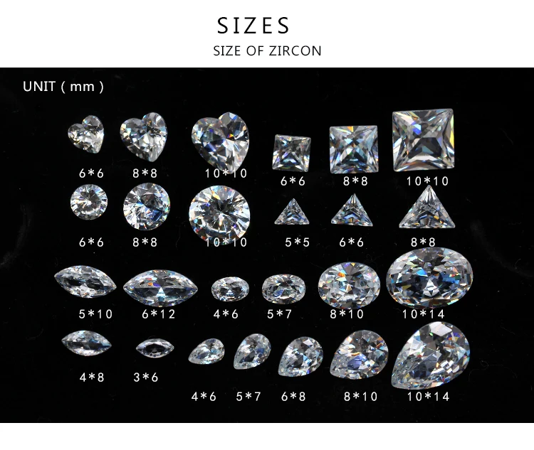 top shiny nature clear white zircon cz cut Gems White True point back rhinestone Nail Art decoration varis shape | Дом и сад