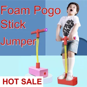 childrens toys foam pogo stick jumper indoor outdoor fun sensory toys entertainment kids sports games birthday gifts giochi free global ship