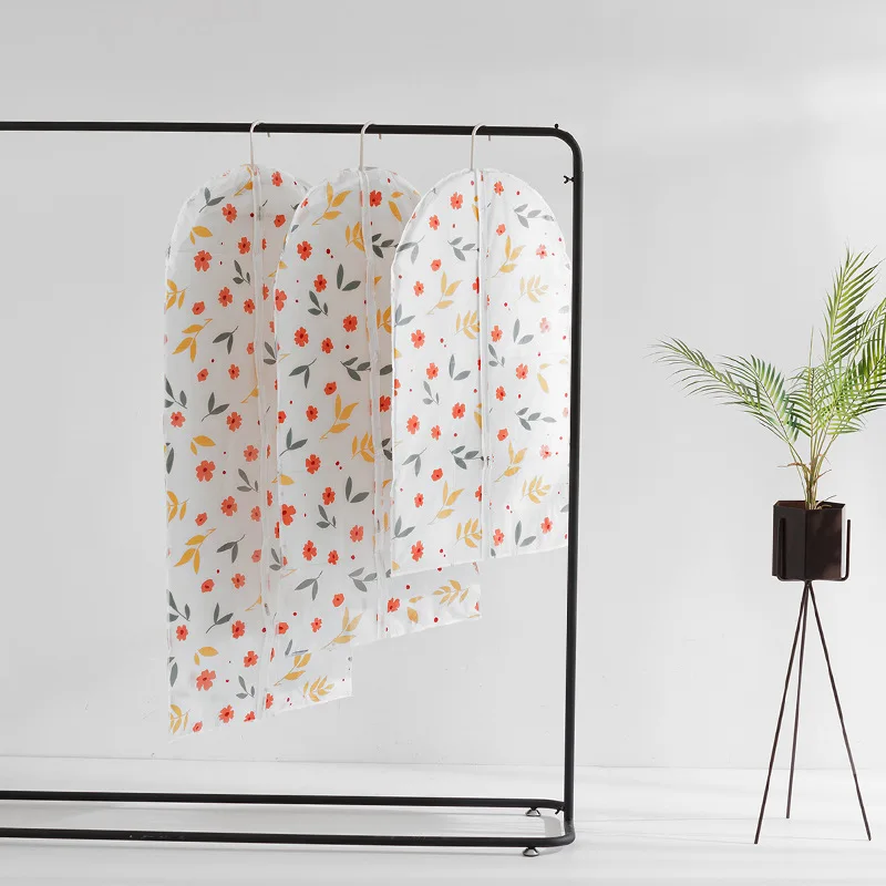 

1pcs Clothes Dust Cover Dustproof Garment Cloth Storage Waterproof Suit Coat Protector Storage Bag Hanging Organizer Wardrobe