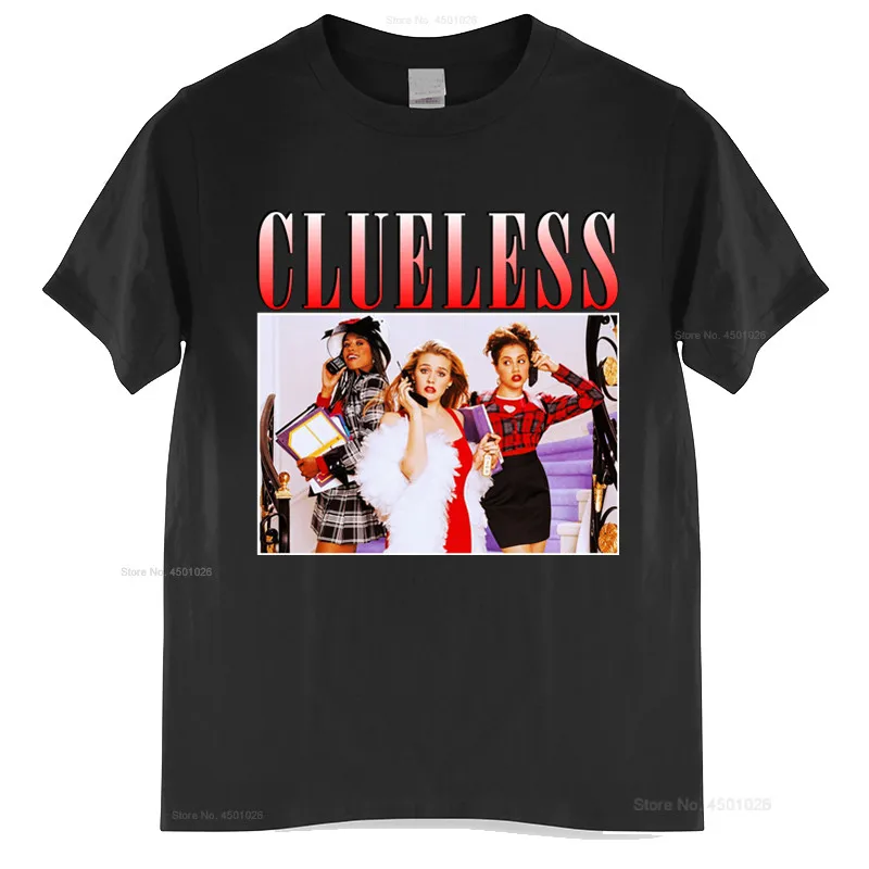 Футболка Мужская/женская из хлопка винтажная тенниска фильма cluless модная майка