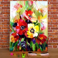 flower bouquet printed canvas 11ct cross stitch patterns embroidery dmc threads knitting handiwork sewing painting jewelry