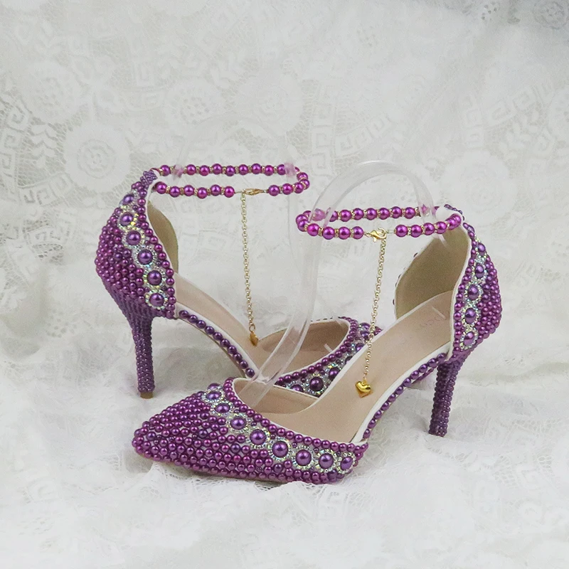 Женские летние свадебные сандалии с острым носком туфли ремешком на щиколотке и