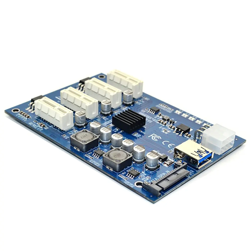 pcie к pci express 1to 4 слот переходная карта mi