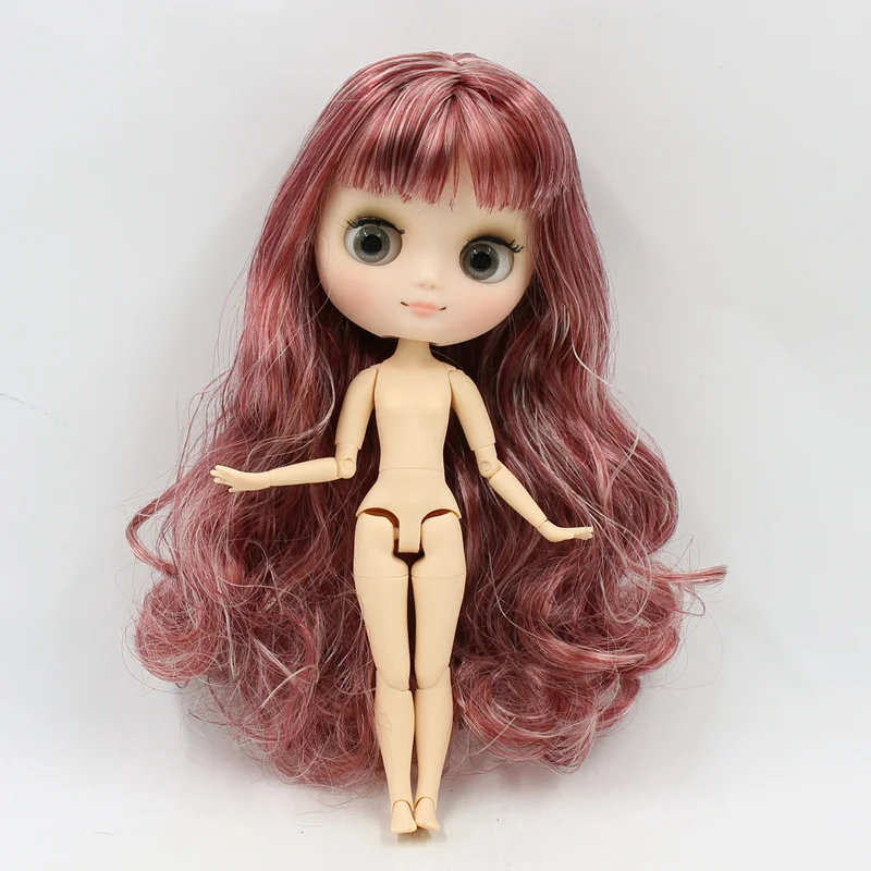 Кукла Middie blyth, Обнаженная, 20 см, шарнирное тело, матовое лицо с макияжем, серые глаза, мягкие волосы, сделай сам, игрушки, подарок с жестами