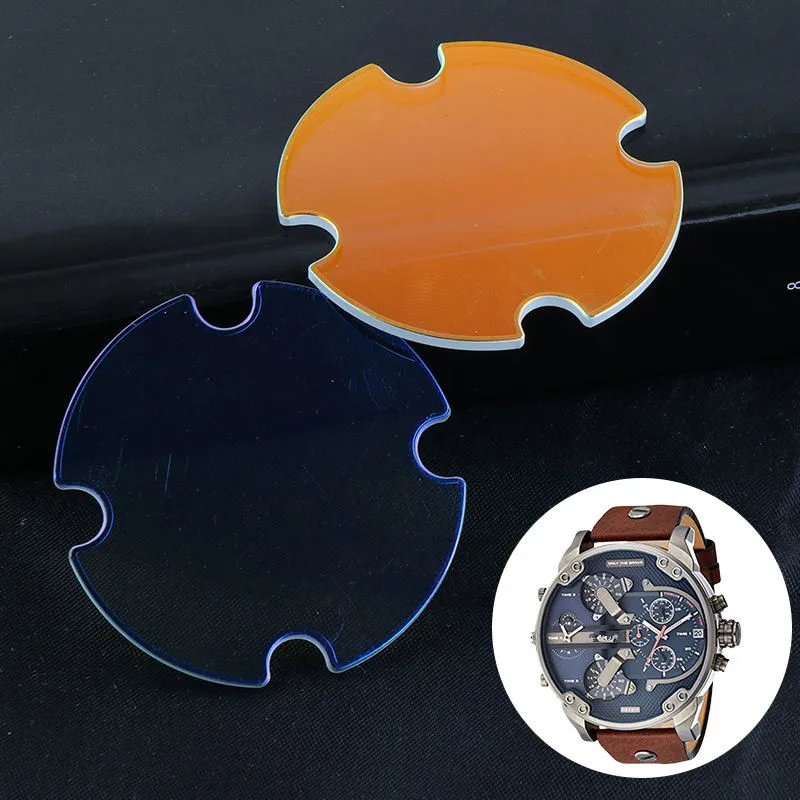 

Mineral Crystal Watch Glass Cover for Diesel DZ7256 DZ7257 DZ7268 DZ7259 LDZ7395 Little Daddy Chronograph Watch Polarized Light