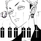 Новинка 2022, простые серьги в виде креста из аниме Токийский мстители, Такаси мицуя, ювелирные изделия для косплея, подарок