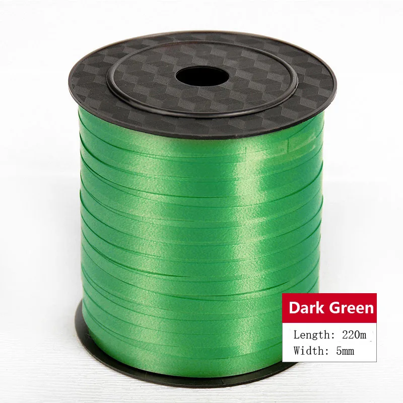 10-Dark Green Воздушные шары ленты лента-лазер для вечерние украшения подарки на день рождения DIY упаковка свадебные украшения фольги атласные ленты аксессуары - Цвет: 10-Dark Green