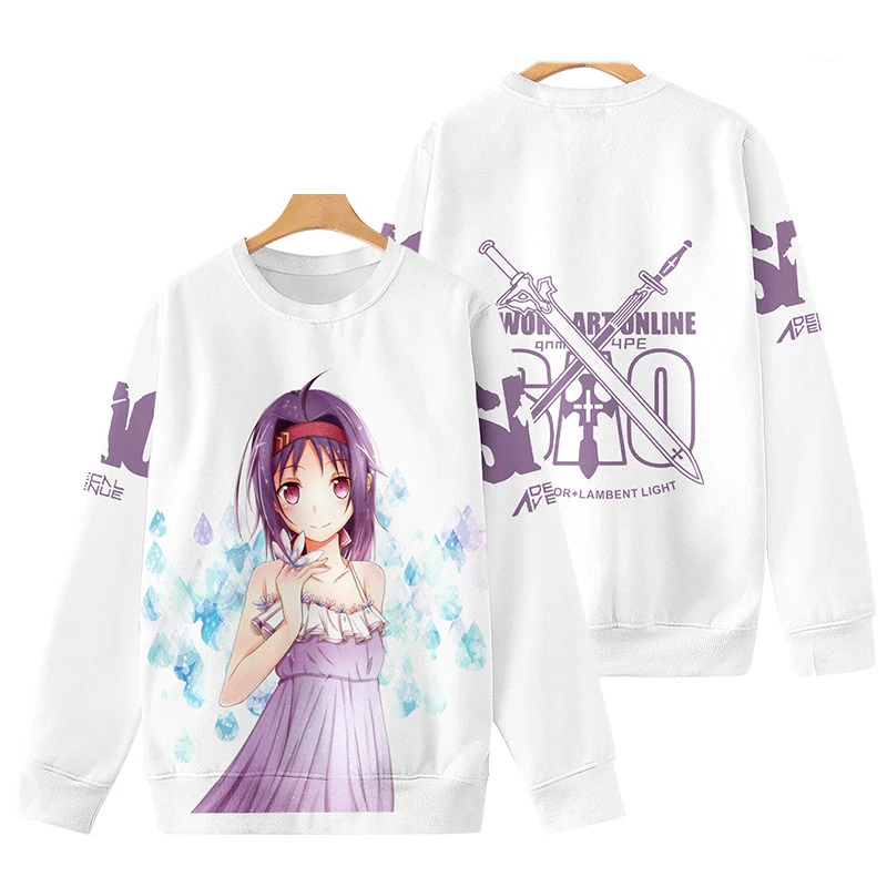 

Свитшот с круглым вырезом и длинным рукавом, в стиле Харадзюку