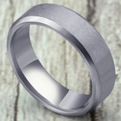 Silver 6mm Matte 8 мм кольцо из нержавеющей стали мужское высококачественное модное Ювелирное кольцо мужское титановое черное - Цвет основного камня: Silver 6mm Matte