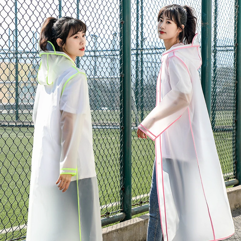 Непромокаемый дождевик для мужчин и женщин прозрачный непродуваемый одного