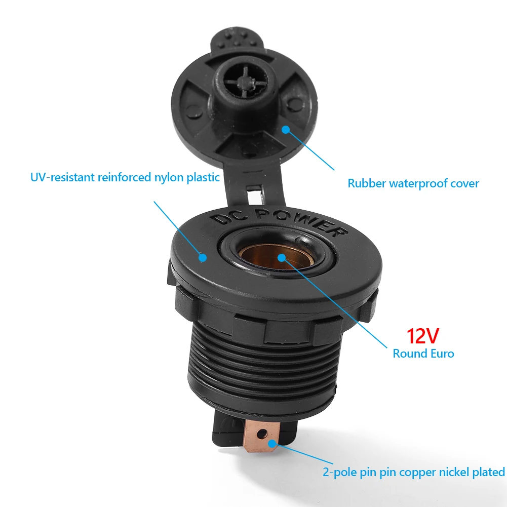 Автомобильная DIN розетка водонепроницаемая 12 В монтажная панель для автомобиля