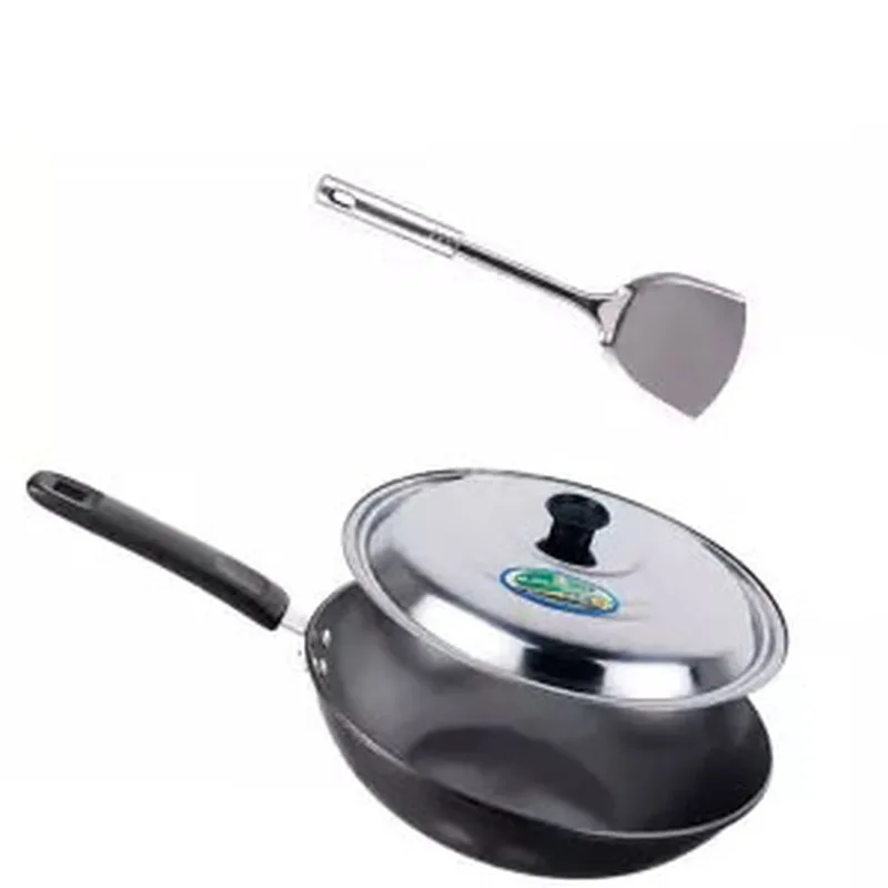 Железная ВОК домашняя неприлипающая сковорода для приготовления пищи без