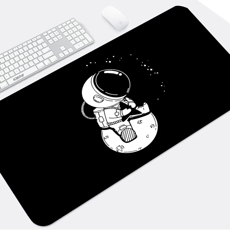 

Spaceman Laptop Gamer Mousepad XXL Gaming Mouse Pad Large Locking Edge Keyboard 90x40cm 80x30cn 70x30cm Deak Mat for Cs Go LOL