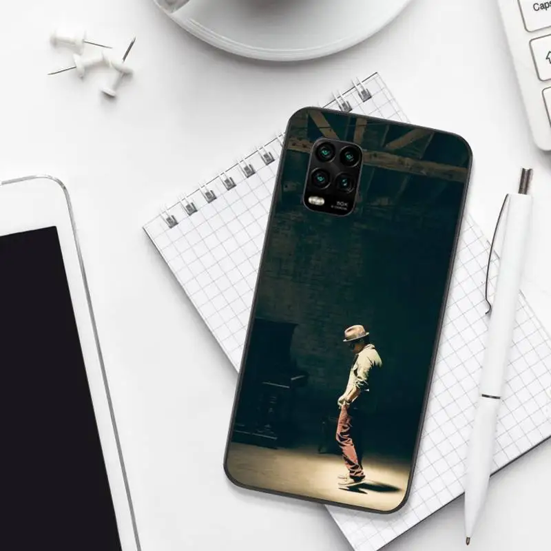

ZFGHSHYQ Black Soft Silicone Bruno Mars Phone Case For Xiaomi 8 9 Se 10 10pro Note 2 3 10 MIX2 S MAX2 3 F1 5X
