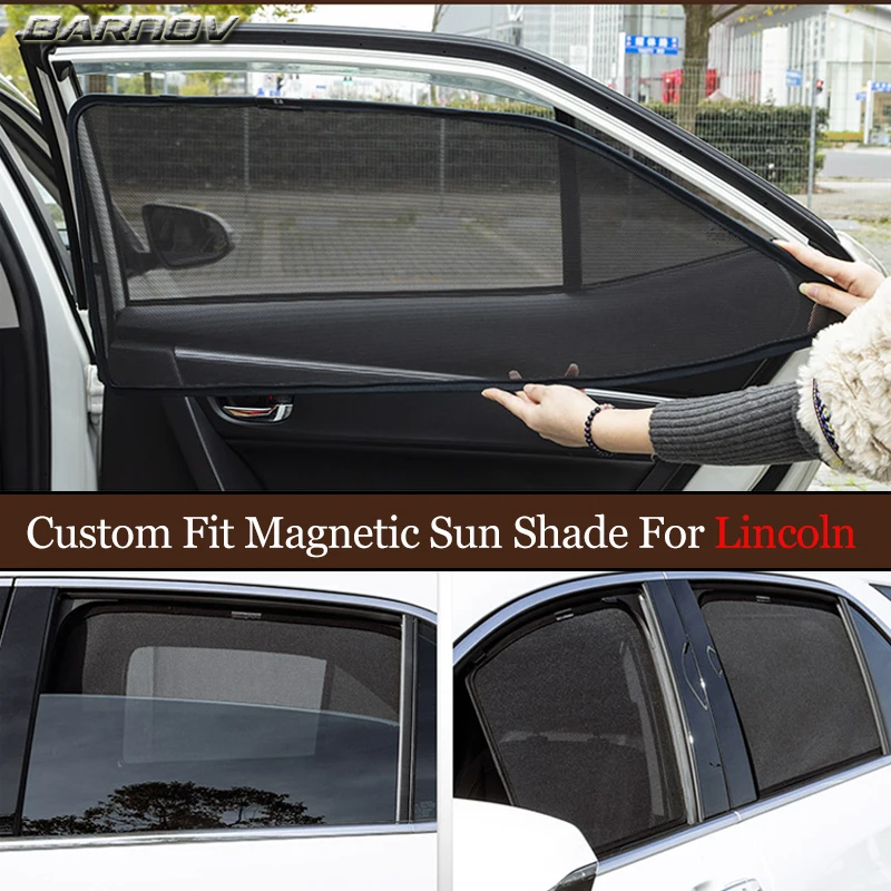 For Lincoln Continental Navigator MKC MKX MKZ / Magnetic Special Curtain Window SunShades Mesh Shade Blind Fully Covered