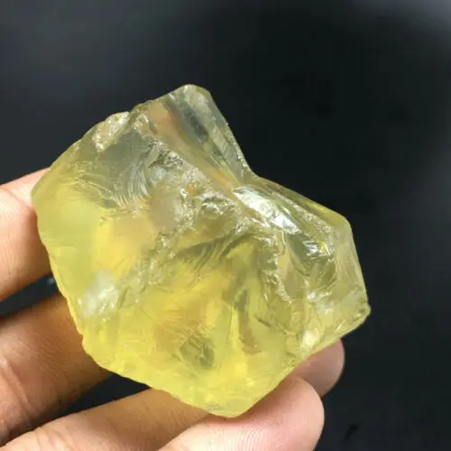 Образец натурального кристалла кварца желтый кристалл a2