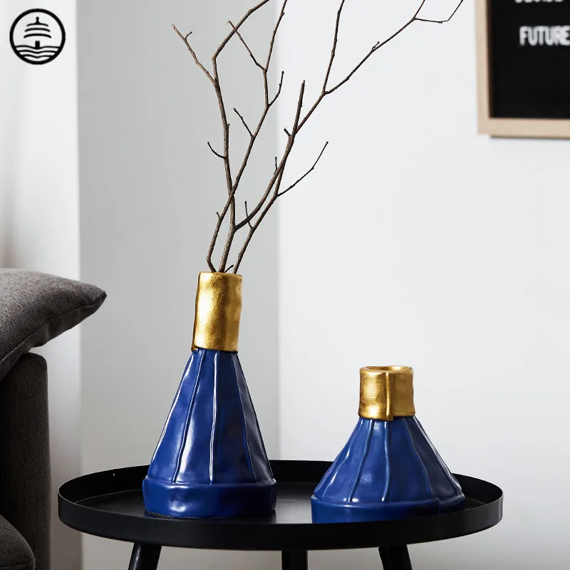 

BAO GUANG TA INS Nordic Art Ceramic Vase Decoration Home Minimalism Living Room Modern Dried Flower Arranging Wedding Gift R6991