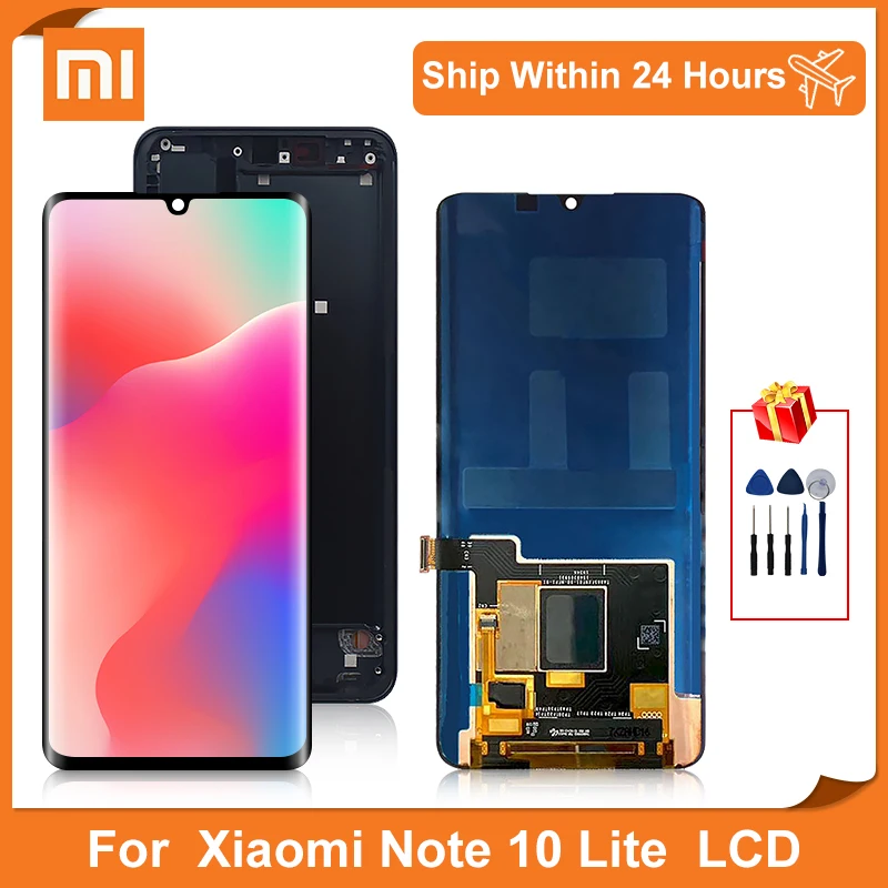 

Оригинальный ЖК-дисплей 6,47 дюйма для Xiaomi Note 10 Lite, сенсорный экран для MI Note 10 Lite M2002F4LG, M1910F4G, запасные части для ЖК-дисплея