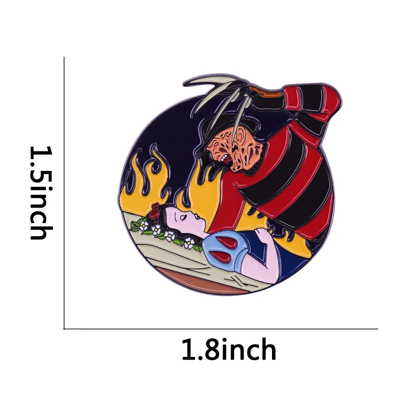 LT1108 забавная эмалированная заколка для лацкана в стиле Хэллоуина значок одежды
