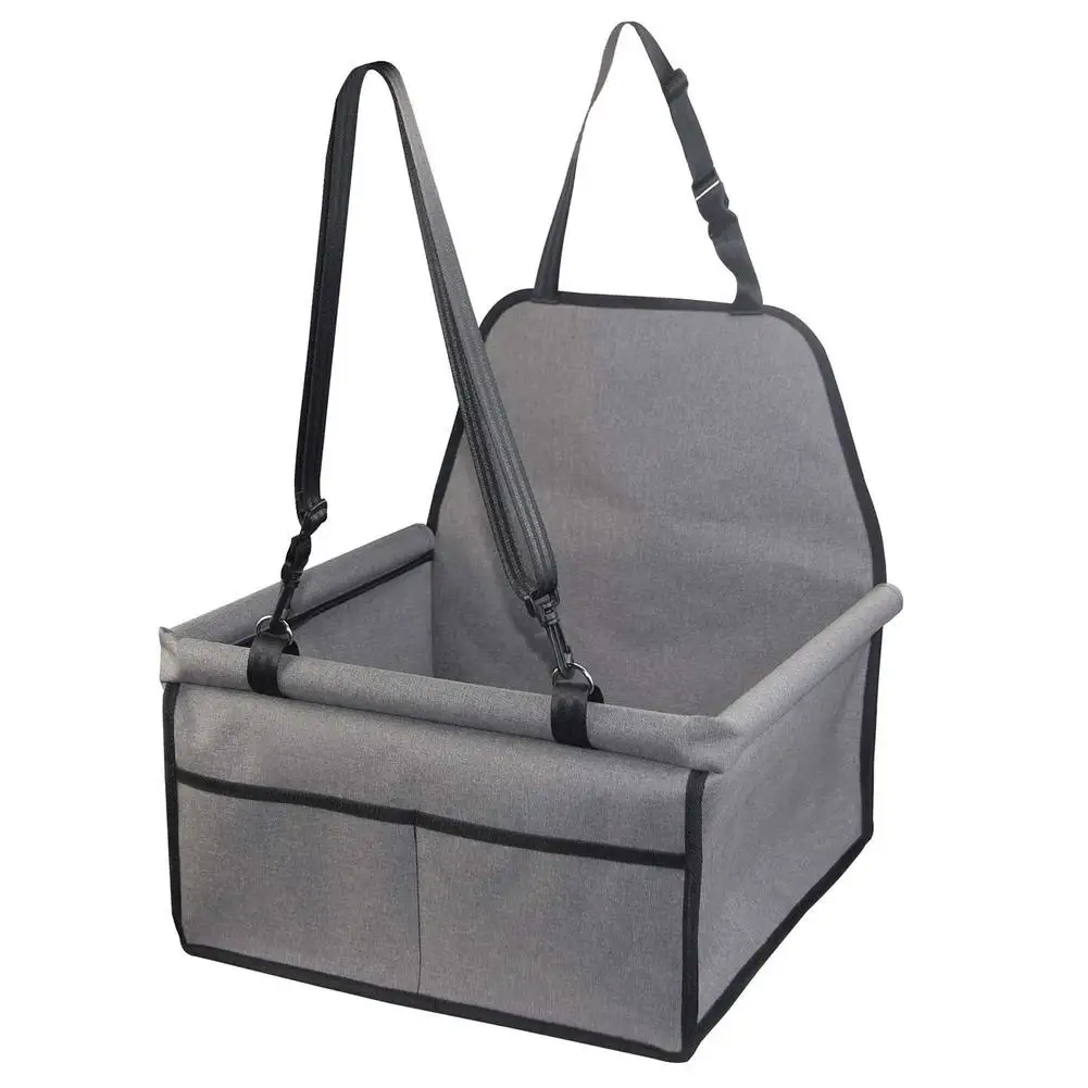 

Автомобильное сиденье для собак усиленное сиденье для питомцев с ремнем безопасности портативная противоскользящая подставка из ПВХ для п...