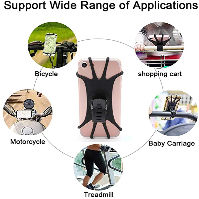 For xiaomi Phone Holder 360 Rotation Rotary Handlebar Rack Bracket Motorcycle Bike Electric Scooter 4-6 inch | Мобильные телефоны и