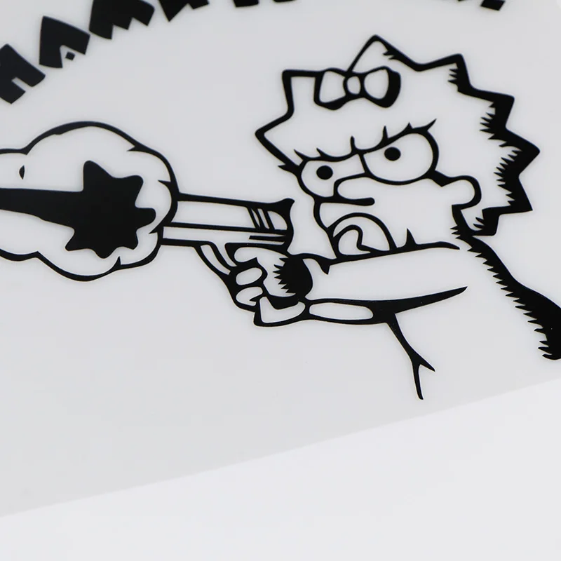 

YOJA 18.2X14.9CM Daughter In Car Cartoon Warning Car Sticker Decals Decoration Accessories ZT4-0011