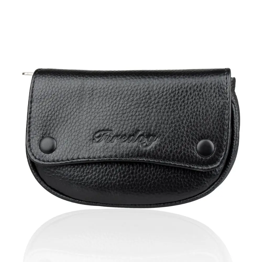 FIREDOG Leather Tobacco Pouch Genuine Pipe Case Hand Rolling Wallet Holder With Rubber Lining to Preserve Freshness