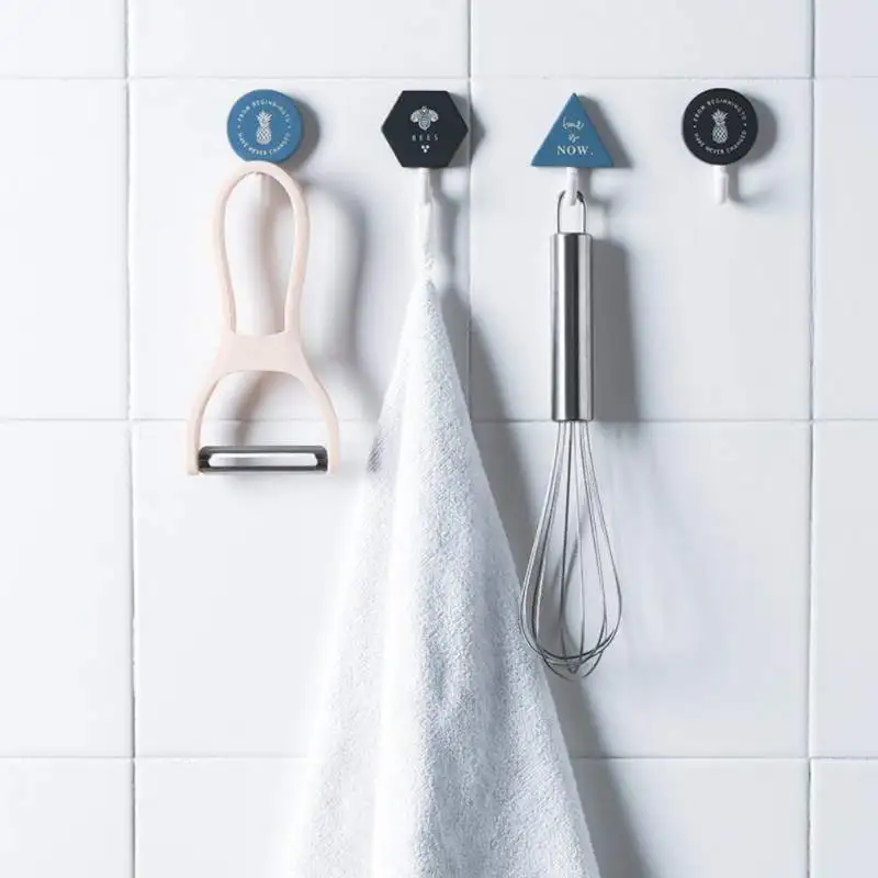 3 шт./лот геометрические крючки без следов крючок отверстий пластиковый для