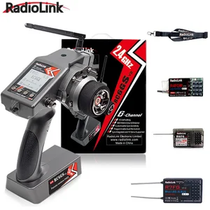 Радиопередатчик Radiolink RC6GS V2 2,4G 6-канальный радиопередатчик с R7FG приемником гироскопа Телеметрия включает Пульт дистанционного управления для радиоуправляемой автомобильной лодки