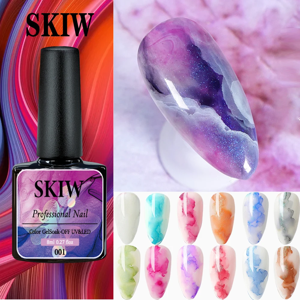 

SKIW Uv Gel Nail Polish Nail Art Glue White Set Nails Gel Uv Colors Designs Neon Clear Milky White Red Blue Clear Blossom Gel