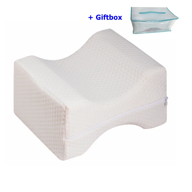 1pack and giftbox Ортопедический пенный наполнитель с эффектом памяти наколенник клиновидная Подушка для сна Sciatica задняя Бедро совместное Обезболивание спящий на боку подушка поддержки ног - Цвет: 1pack and giftbox