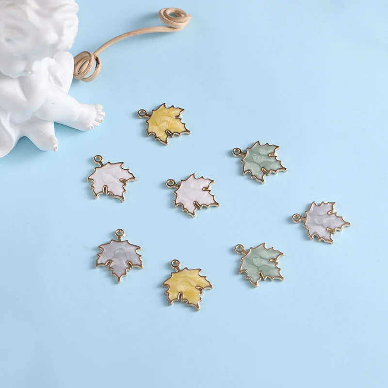 Сплав кленовый лист Капельное масло аксессуары diy Ювелирный материал