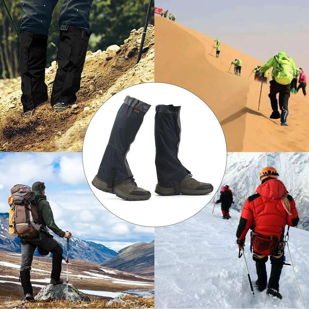 1 пара Водонепроницаемые зимние легинсы гетры дышащие для походов прогулок